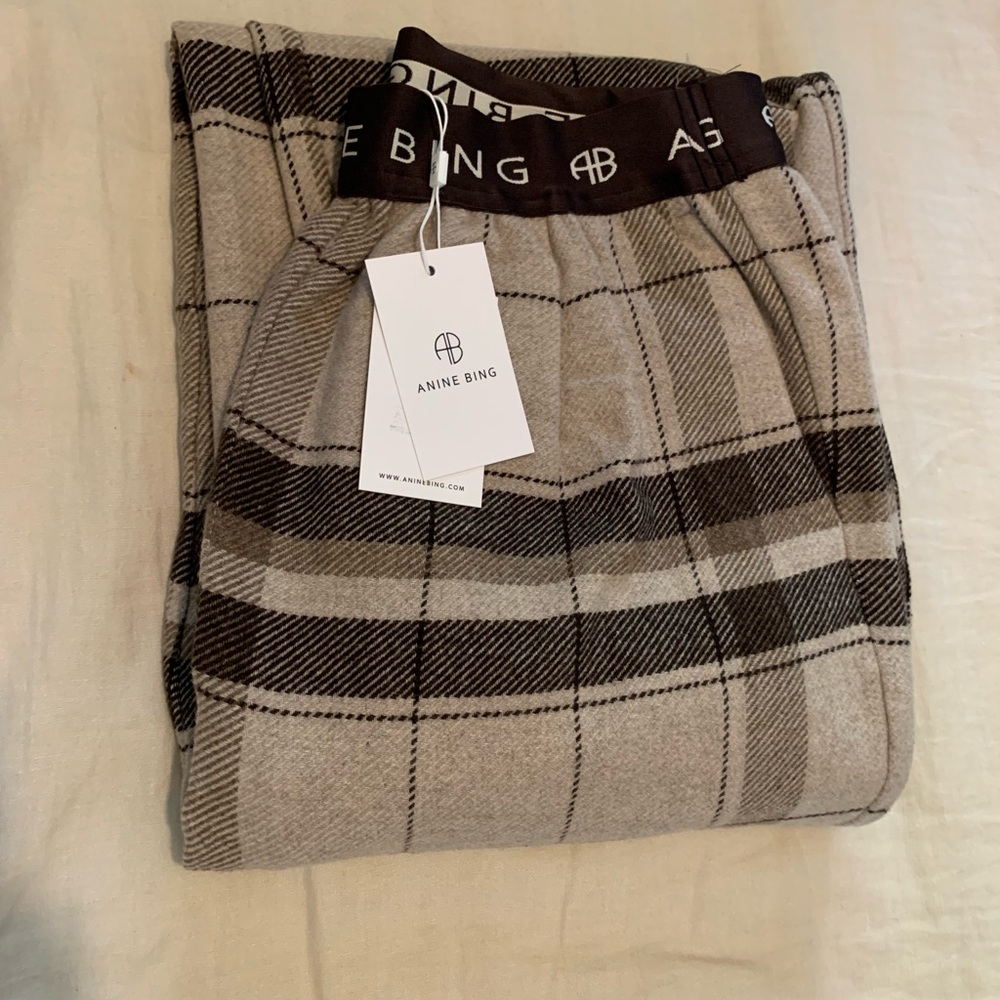 NEW WITH TAGS anine bing wool blend straight pants